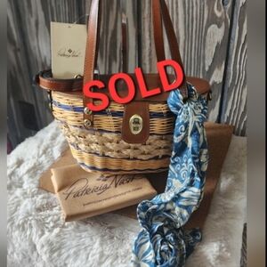SOLD // Nwt Patricia Nash Thea Basket With Scarf